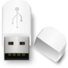 White Flash Drive Clip Art